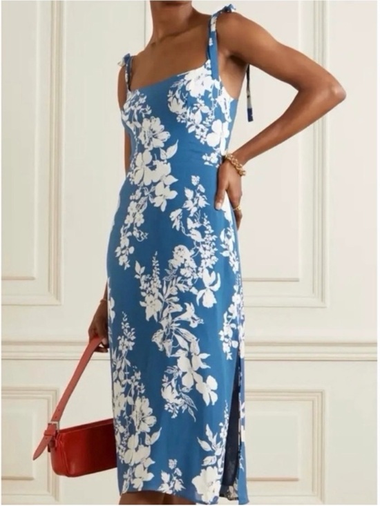 Reformation Dresses & Skirts - Reformation Besse Cyanotype Midi Dress